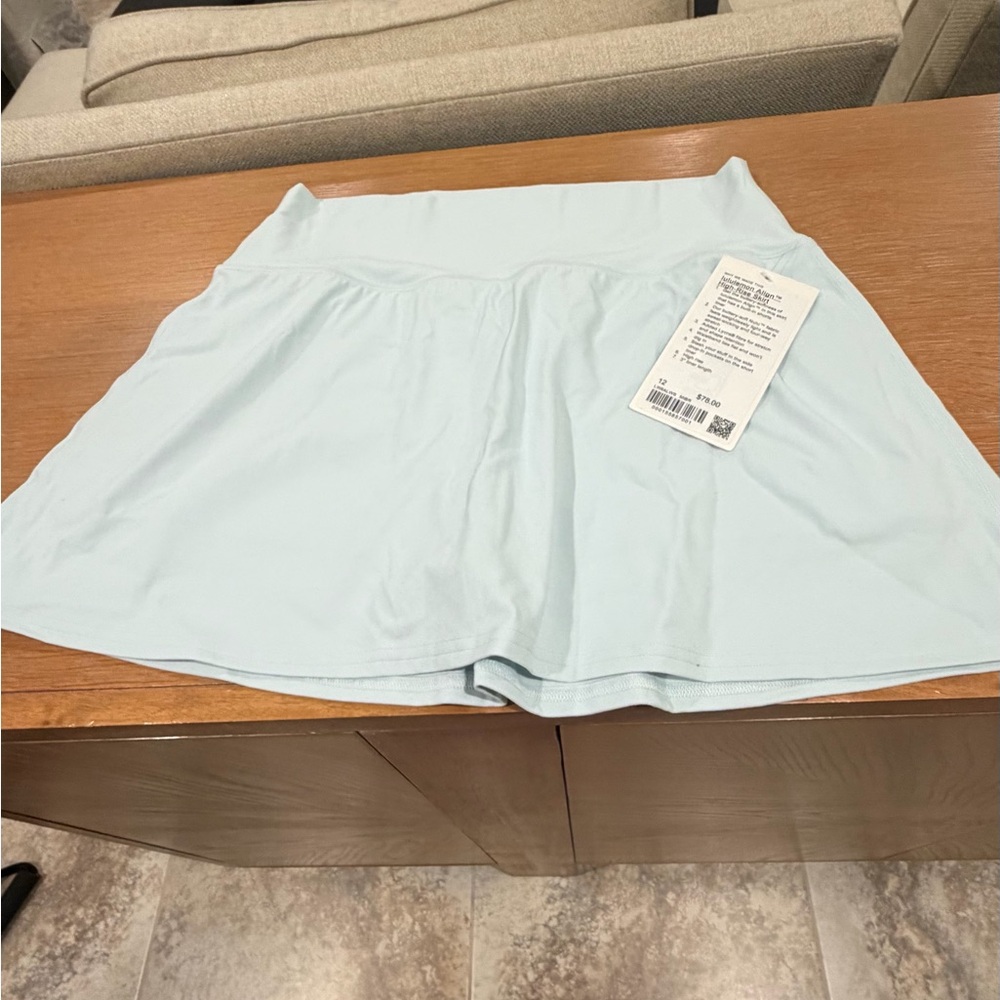 Lululemon Athletica Light Blue High-Rise Skirt